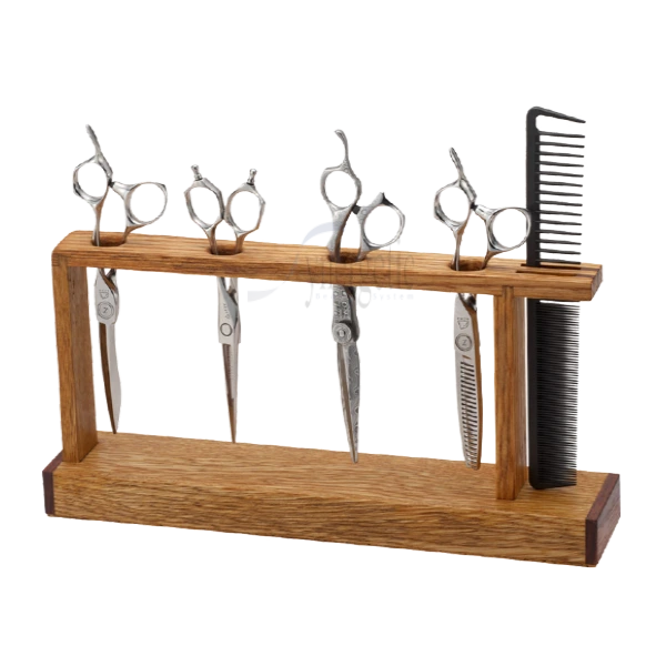 Scissors Wood Stand 4pcs