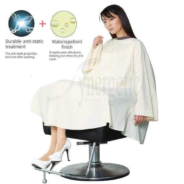 Wako Sleeve Cutting Cape White