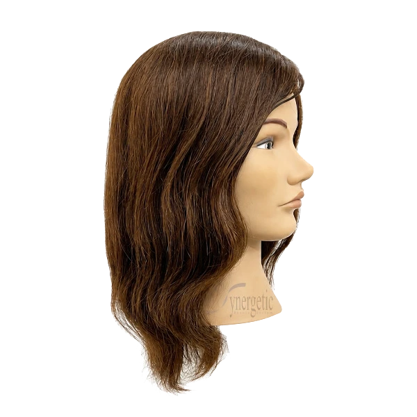 Hair Mannequin Head 14" Brown - Image 2