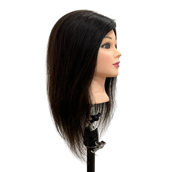 Hair Mannequin Head 16 Black - Image 2
