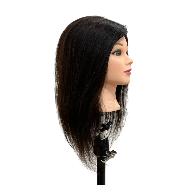 Hair Mannequin Head 18" Black - Image 2