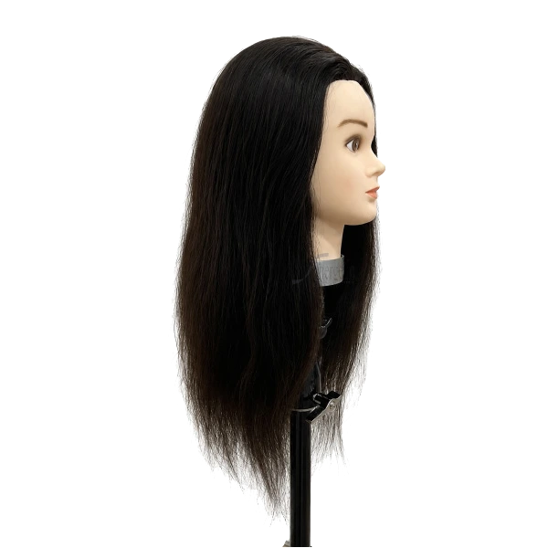 Hair Mannequin Head 20" Black - Image 2